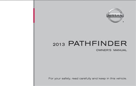 2013 Nissan Pathfinder Owners Manual
